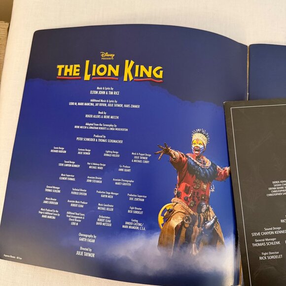 The Lion King Rafiki Tour Souvenir Program 2021 2022 Spencer Plachy Cast - Picture 5 of 8